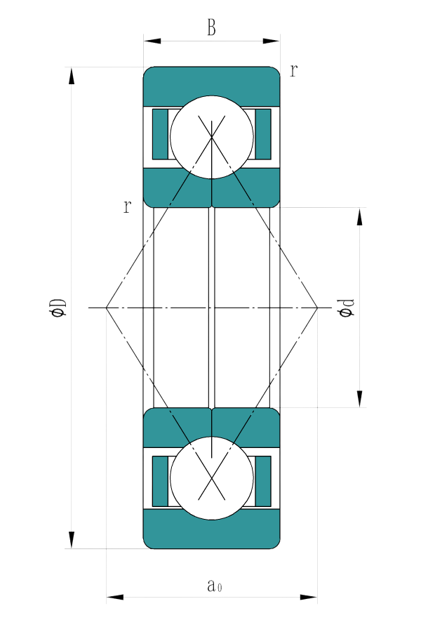 Four-Point Contact Ball Bearing