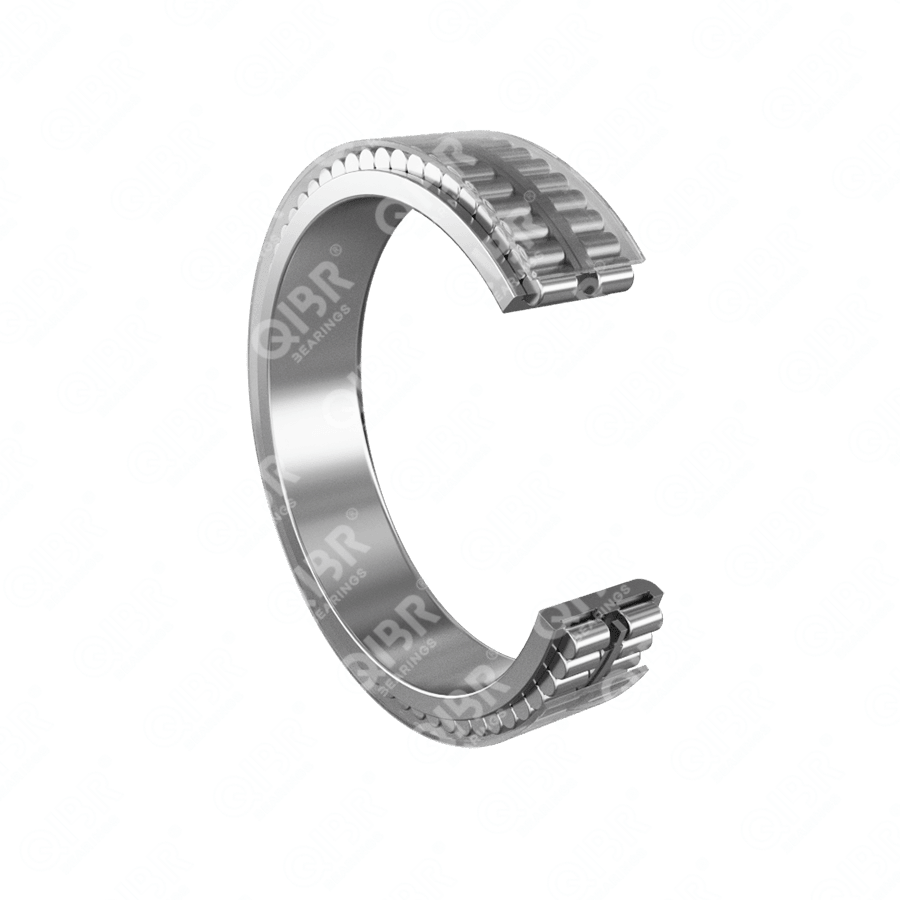 Double row full complement cylindrical roller bearings without outer ring