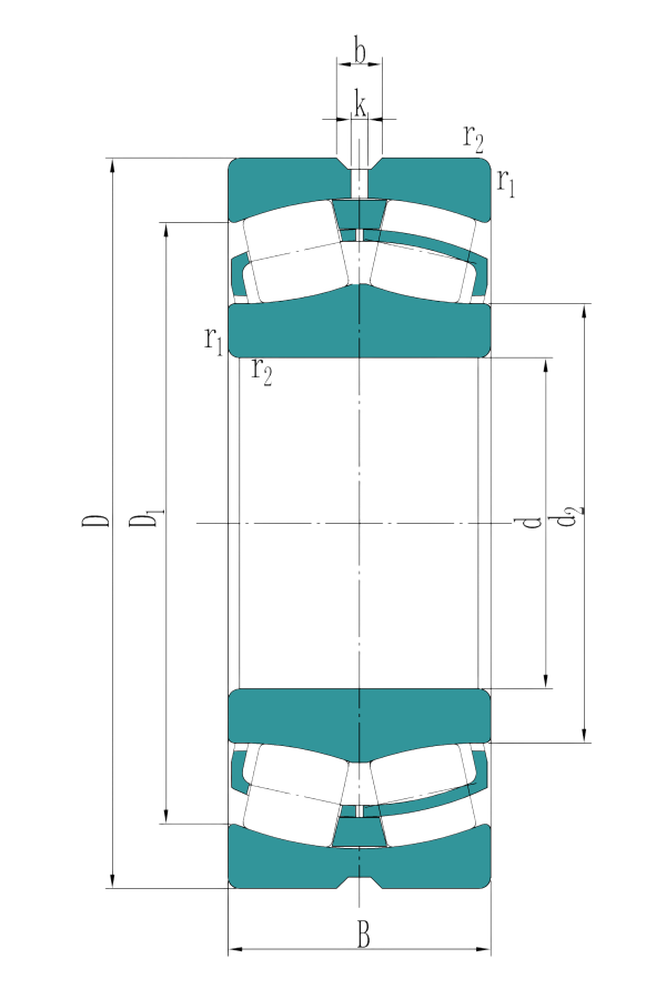 Standard double row Spherical roller bearing