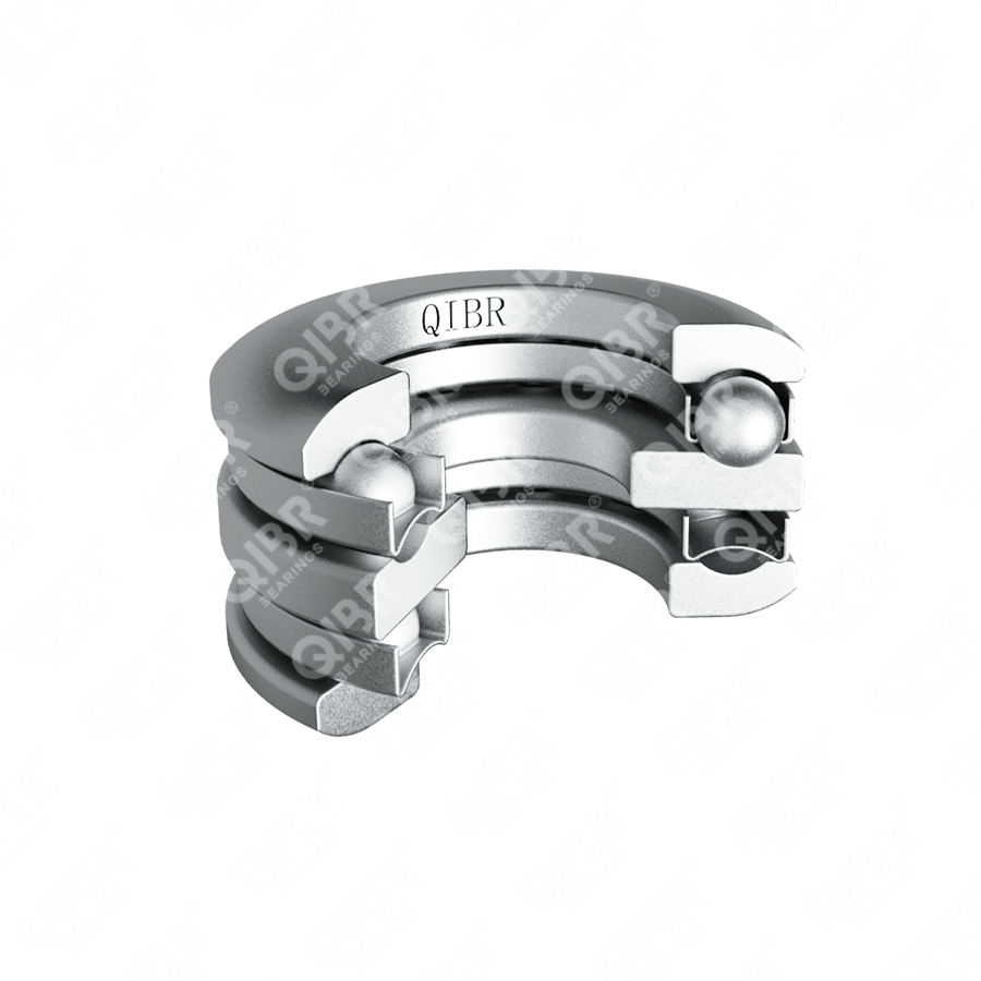 Double direction thrust ball bearings